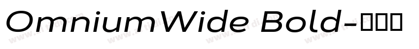 OmniumWide Bold字体转换 OmniumWide Bold字体转换